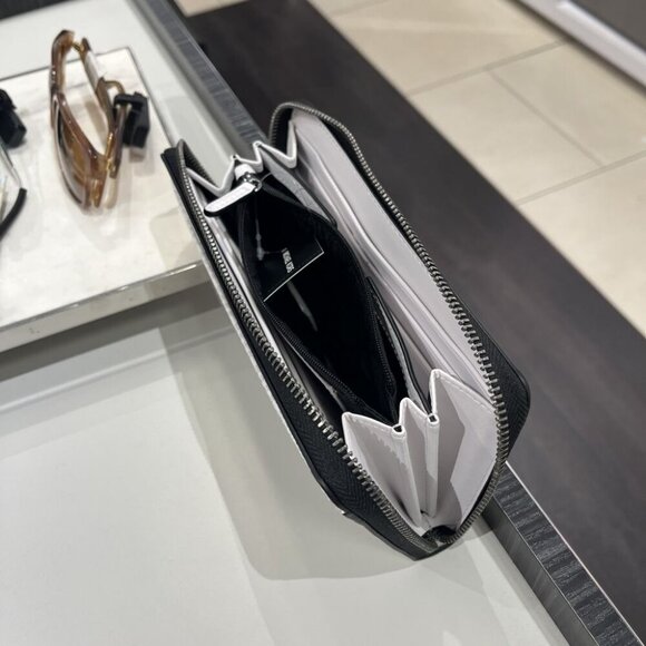 Michael Kors Cooper Embellished Logo Zip-Around Wallet 36R5LCOZ3B BRIGHT WHT - Picture 7 of 10